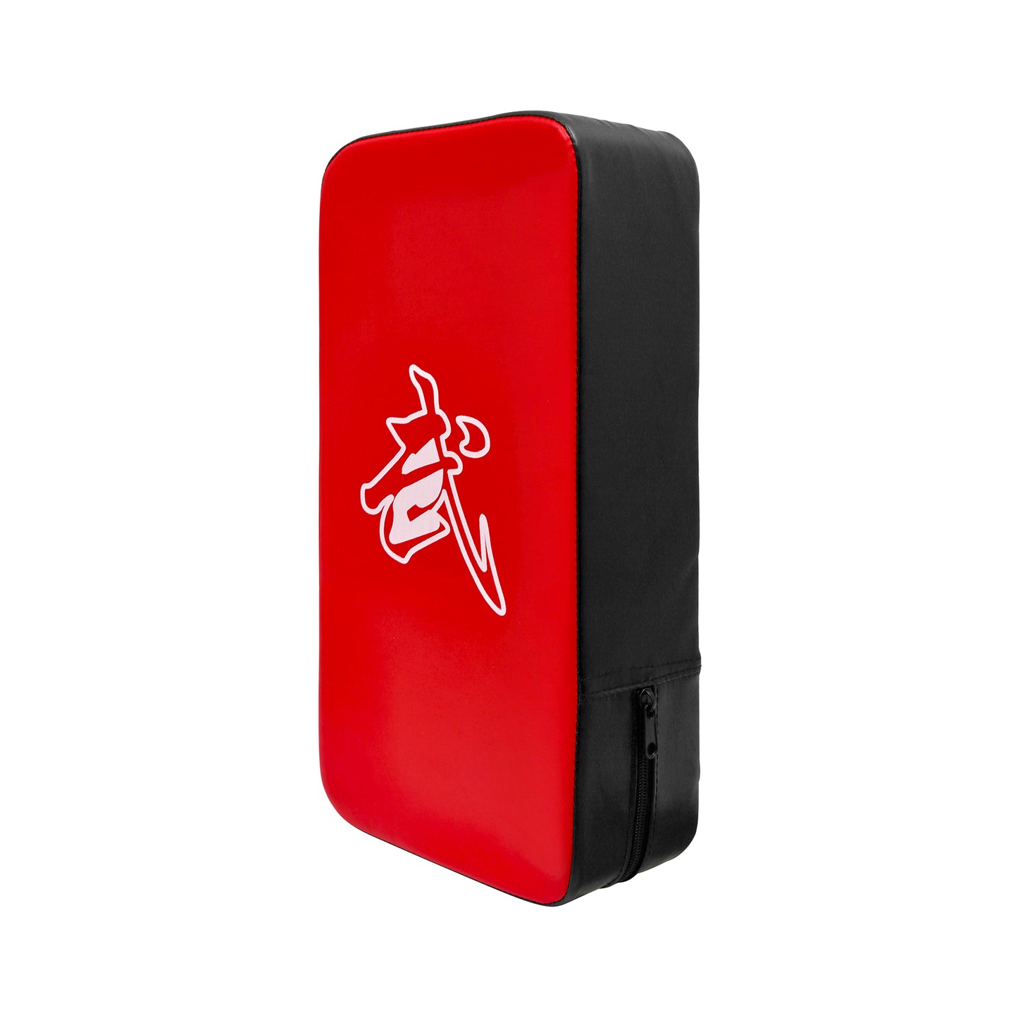 Muay Thai Beginners Kick Pad Black/Red  - Single