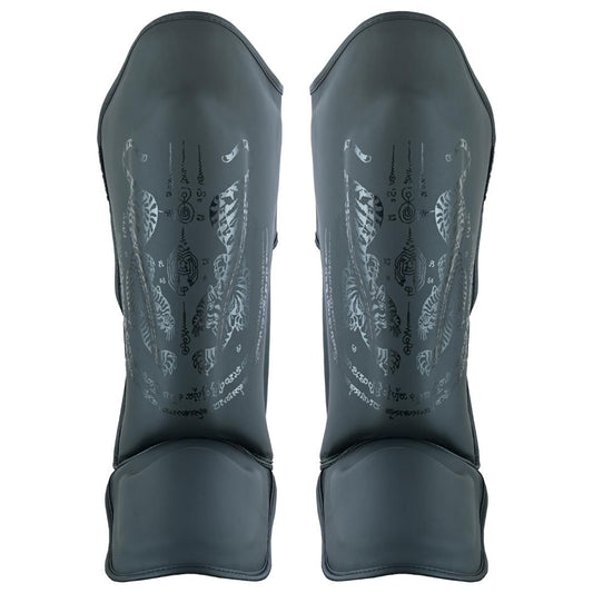 Pro MMA Stand Up Muay Thai Twin Tiger Shin Instep Guards