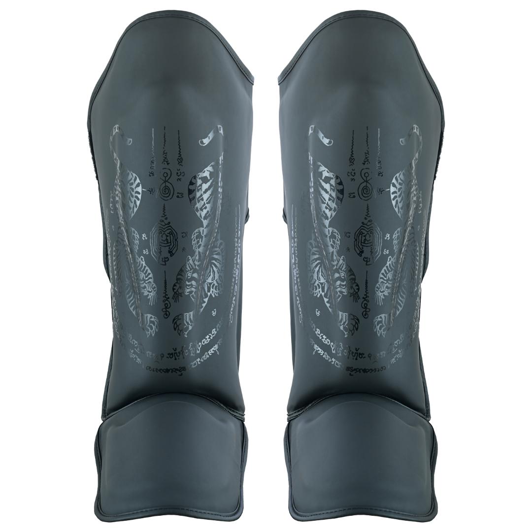 Pro MMA Stand Up Muay Thai Twin Tiger Shin Instep Guards
