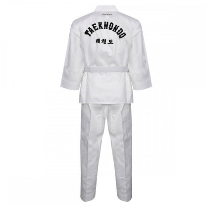 Korean Ultimate Taekwondo Uniform: White V-Neck - Clearance