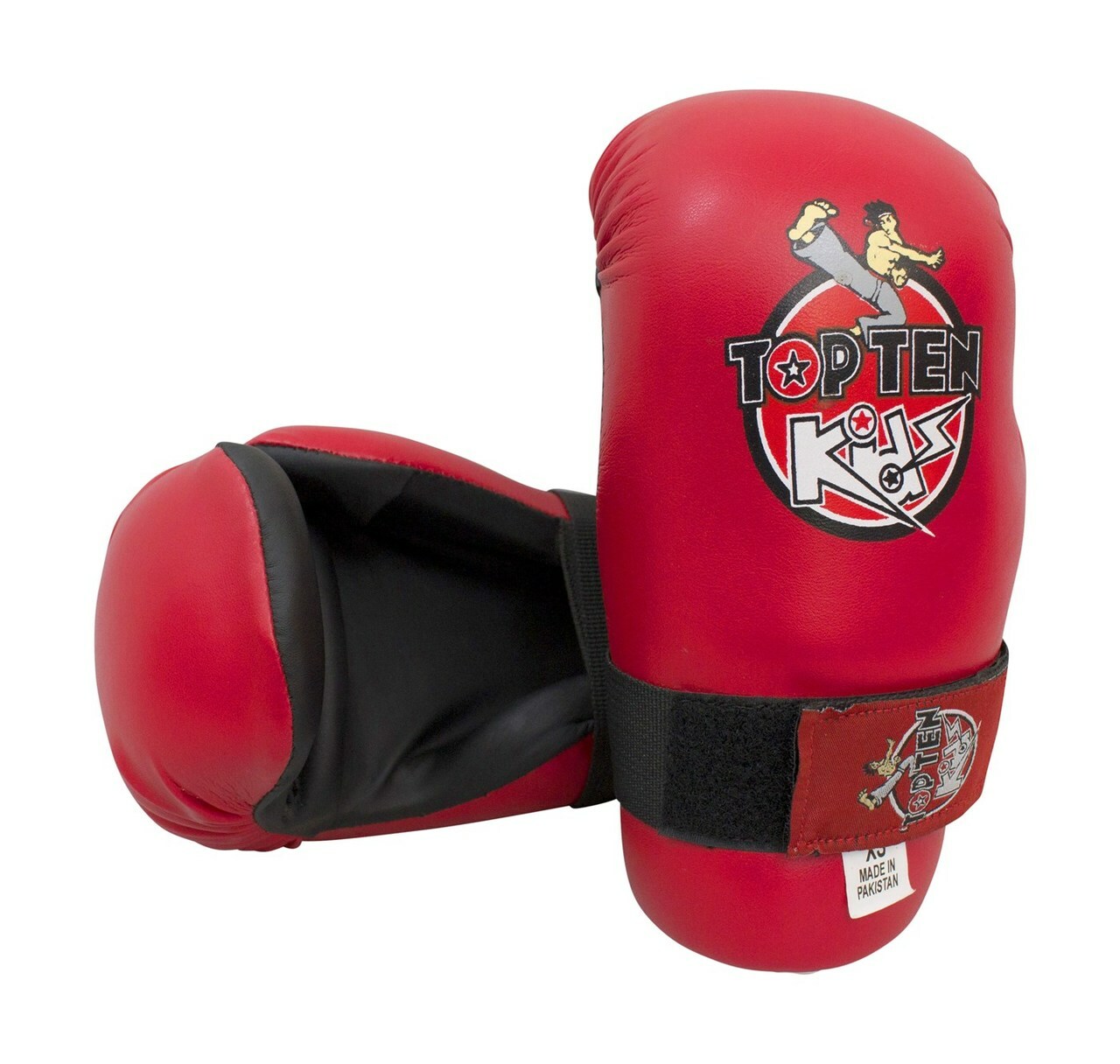 Top Ten  Kids Semi Contact Competition Gloves Red -  XS