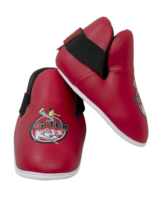 Top Ten  Kids Semi Contact Competition Boots Red -  XS