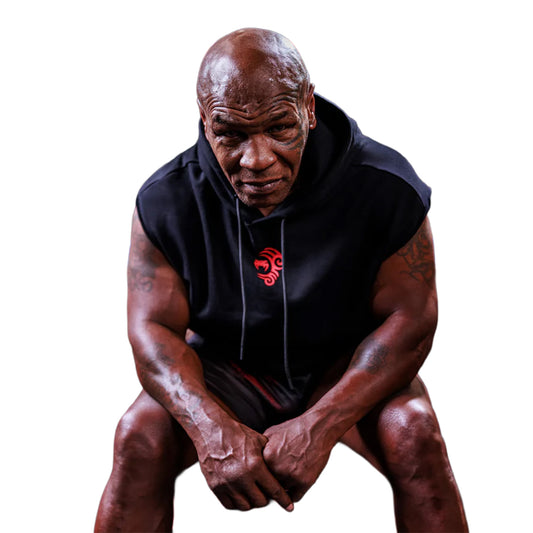 هودي بدون أكمام من Venum x Mike Tyson Tiger - أسود داكن
