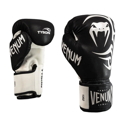 Venum Mike Tyson Replica Boxing Gloves - Deep Black/Optical Whit