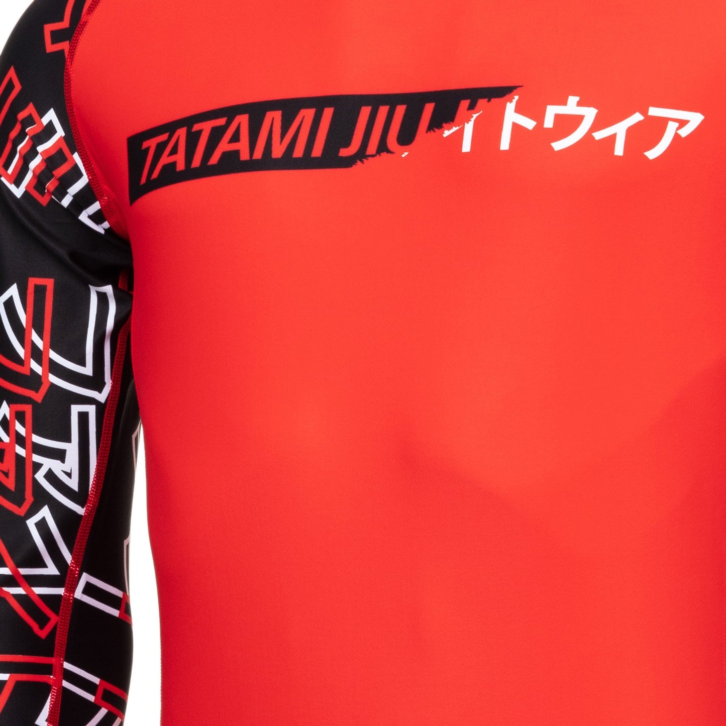 Tatami Mens No Gi  Uncover Long Sleeve Rash Guard - Red