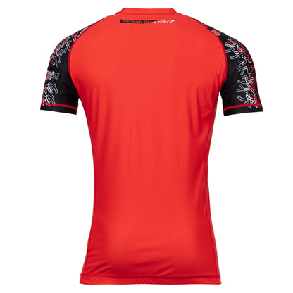 Tatami Mens No Gi  Uncover Short Sleeve Rash Guard - Red