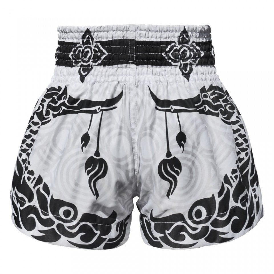 TUFF Traditional The Great Hongsa Muay Thai Shorts - White