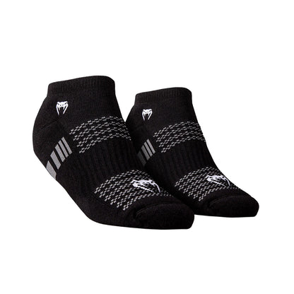 Venum Vector No-Show Socks 3 Pack - ( Large Size ) - Black/Grey