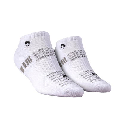 Venum Vector No-Show Socks 3 Pack - ( Large Size ) - White/Grey
