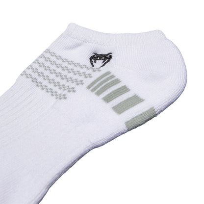 Venum Vector No-Show Socks 3 Pack - ( Large Size ) - White/Grey