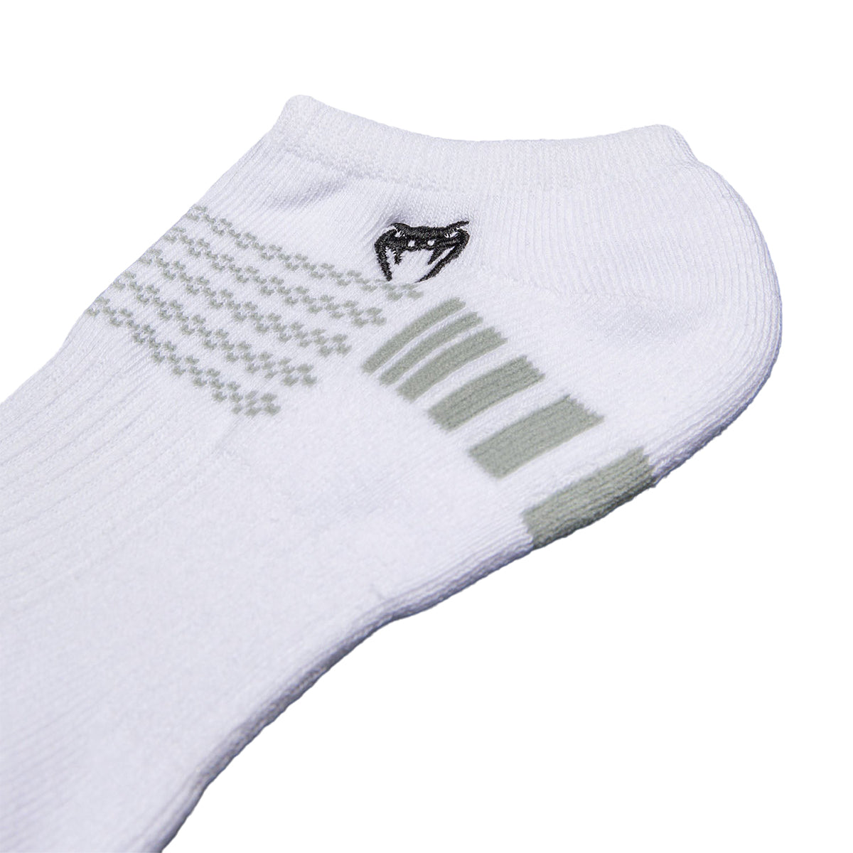 Venum Vector No-Show Socks 3 Pack - ( Large Size ) - White/Grey