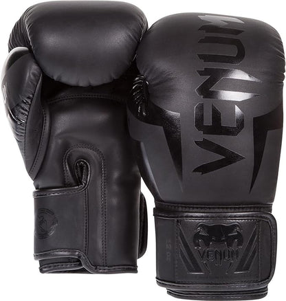 Venum Elite Boxing Gloves - Black/Black