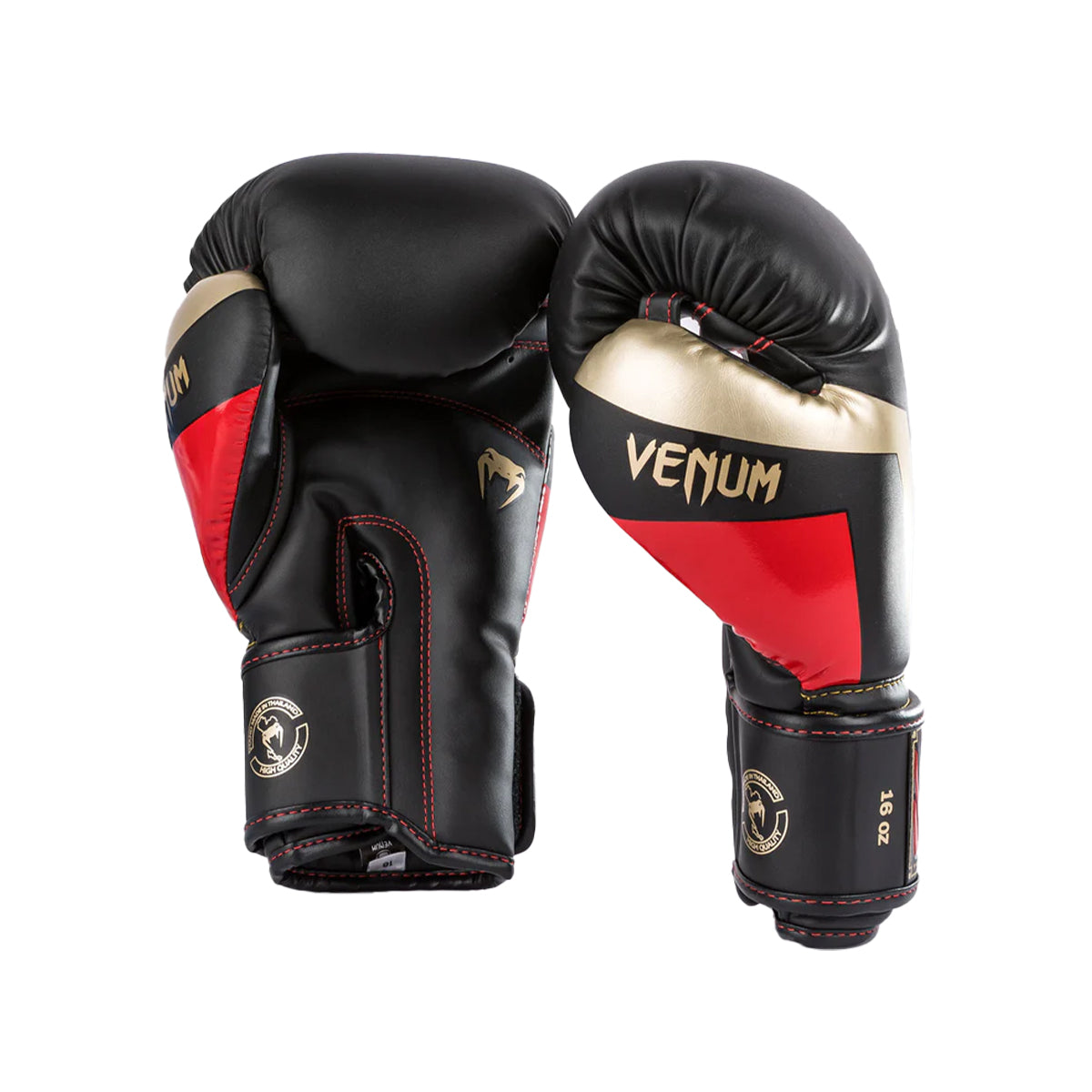 قفازات الملاكمة فينوم إيليت - أسود/ذهبي/أحمر