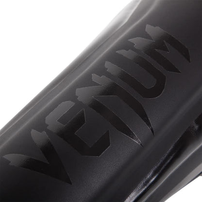Venum Muay Thai Stand Up Elite Shin Guards - Black/Black