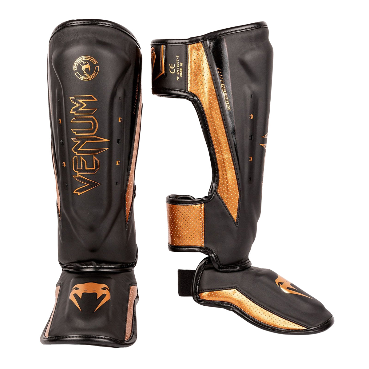 Venum MMA Muay Thai Elite EVO  Shin Guards - Black/Gold