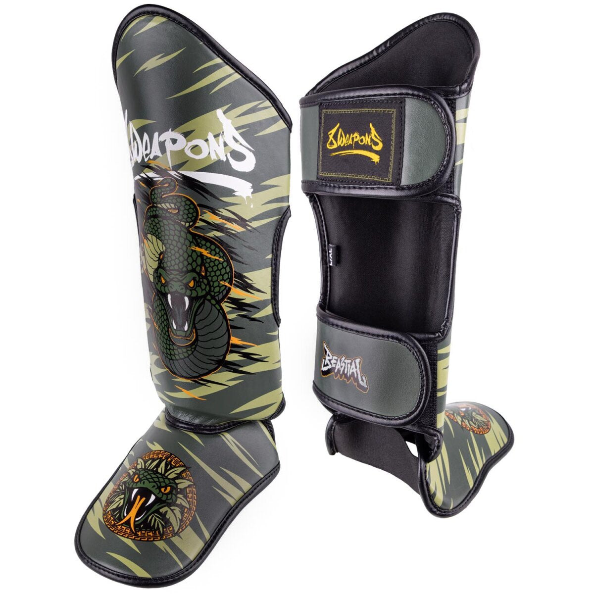 8 Weapons Kids Viper Muay Thai Shin Guards