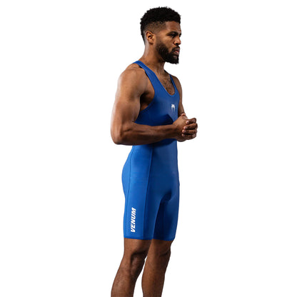 Venum Challenger Men's Wrestling Singlet - Blue