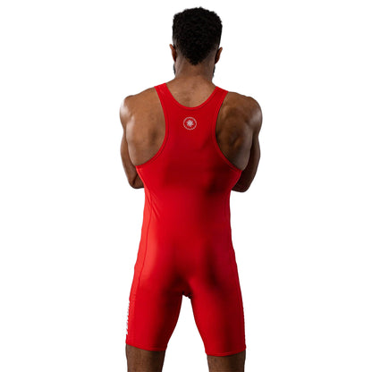 Venum Challenger Men's Wrestling Singlet - Red