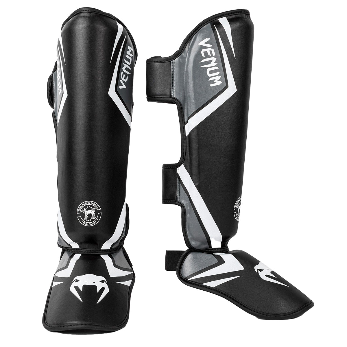 Venum Contender 2.0 Muay Thai Shin Guards - Black/White