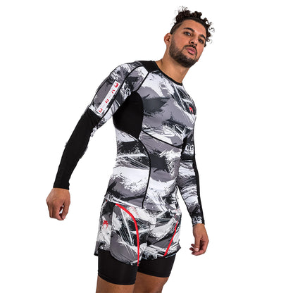 قميص فينوم إلكترون 3.0 MMA بأكمام طويلة - رمادي مموه