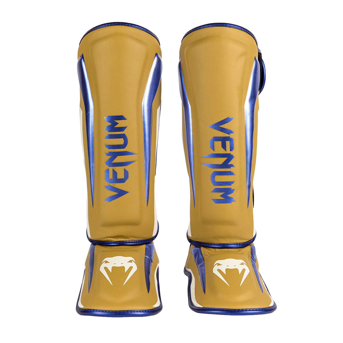 Venum Muay Thai Stand Up Elite Shin Guards - Camel - Clearance
