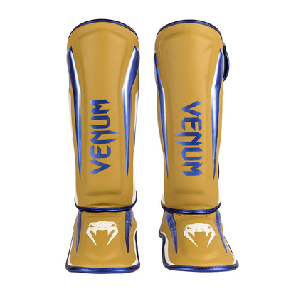 Venum Muay Thai Stand Up Elite Shin Guards - Camel - Clearance