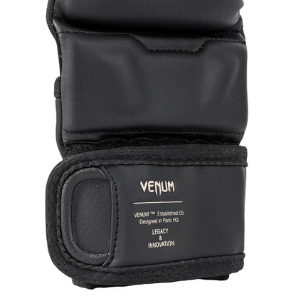 Venum MMA Impact Evo 7oz Sparring Gloves - Black/Black