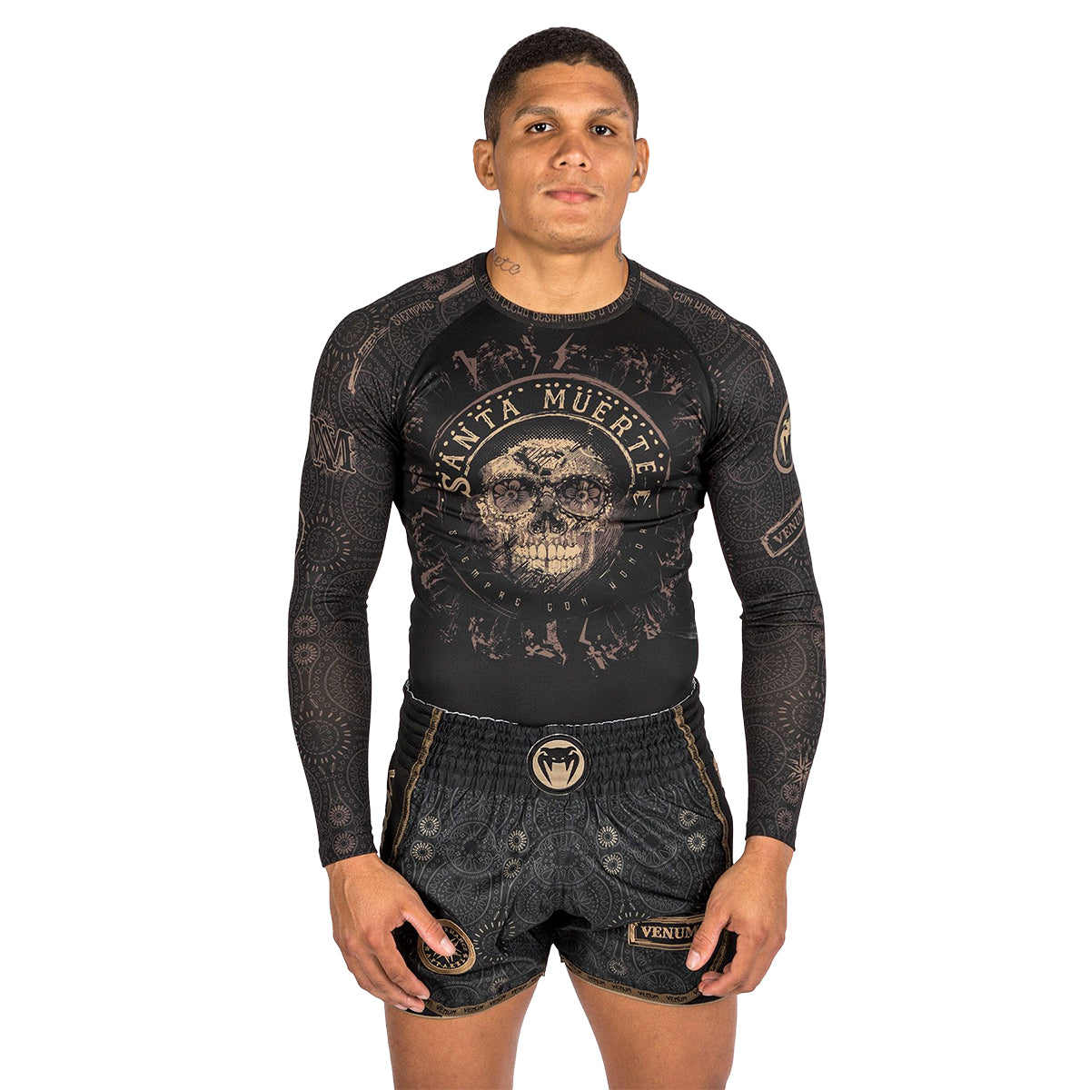 Venum Santa Muerta Long Sleeve MMA/Jiu Jitsu Rash Guard