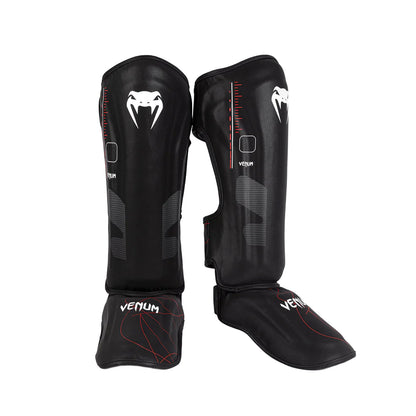Venum Tactical XT Shinguards - Black/Fire Red