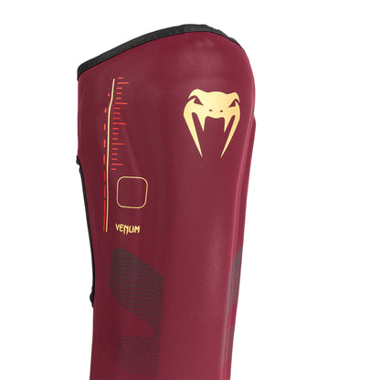 Venum Tactical XT Shinguards - Burgundy/Gold/Black