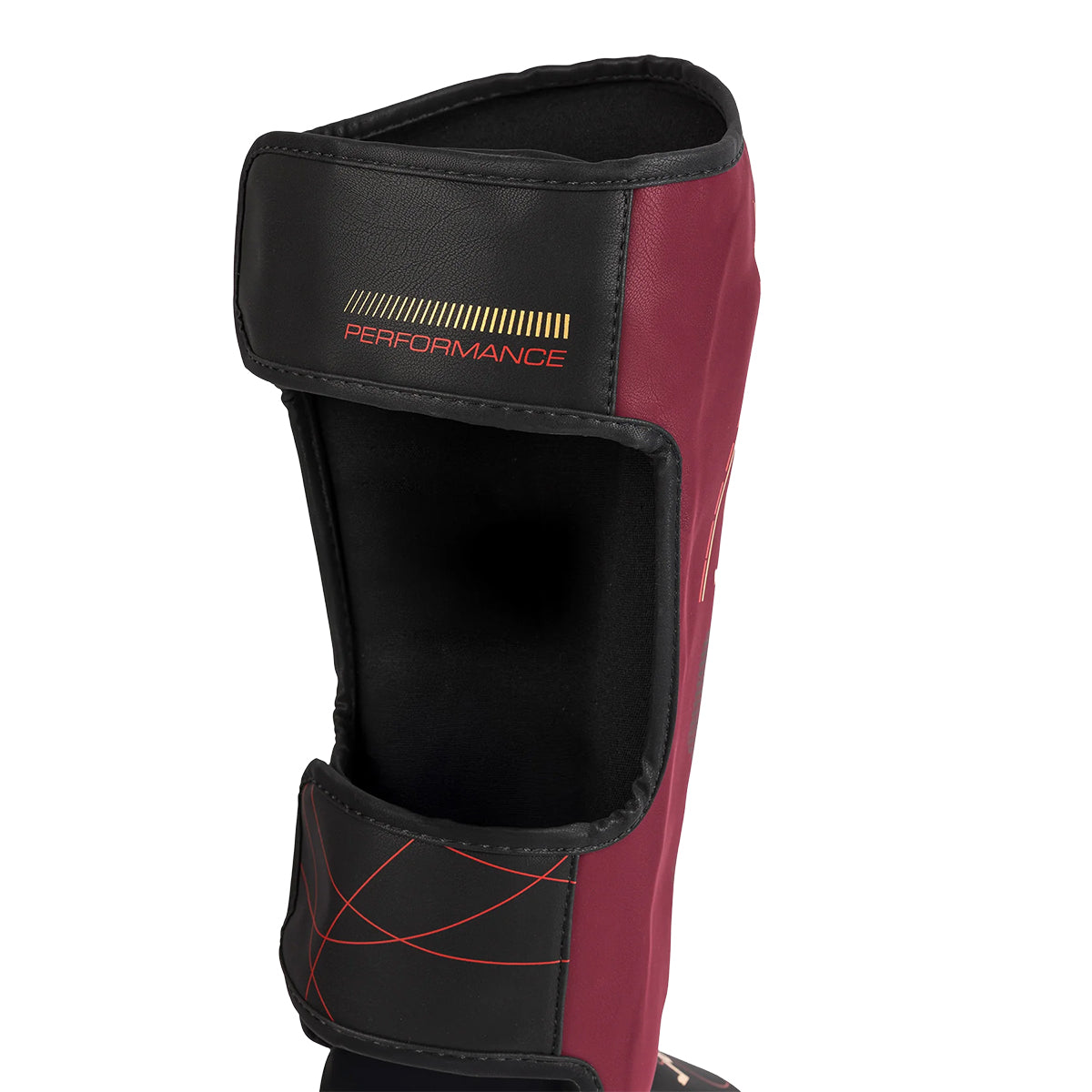 Venum Tactical XT Shinguards - Burgundy/Gold/Black