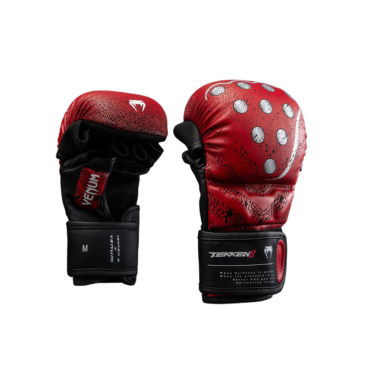 Venum x TEKKEN 8 MMA Sparring Gloves - Kazuya Black/Red - 7oz