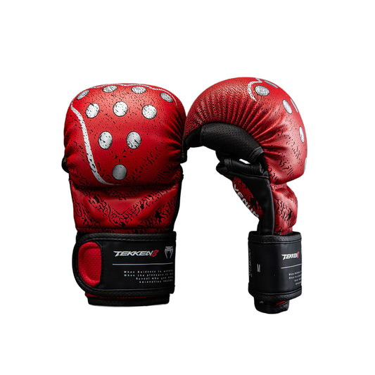 Venum x TEKKEN 8 MMA Sparring Gloves - Kazuya Black/Red - 7oz