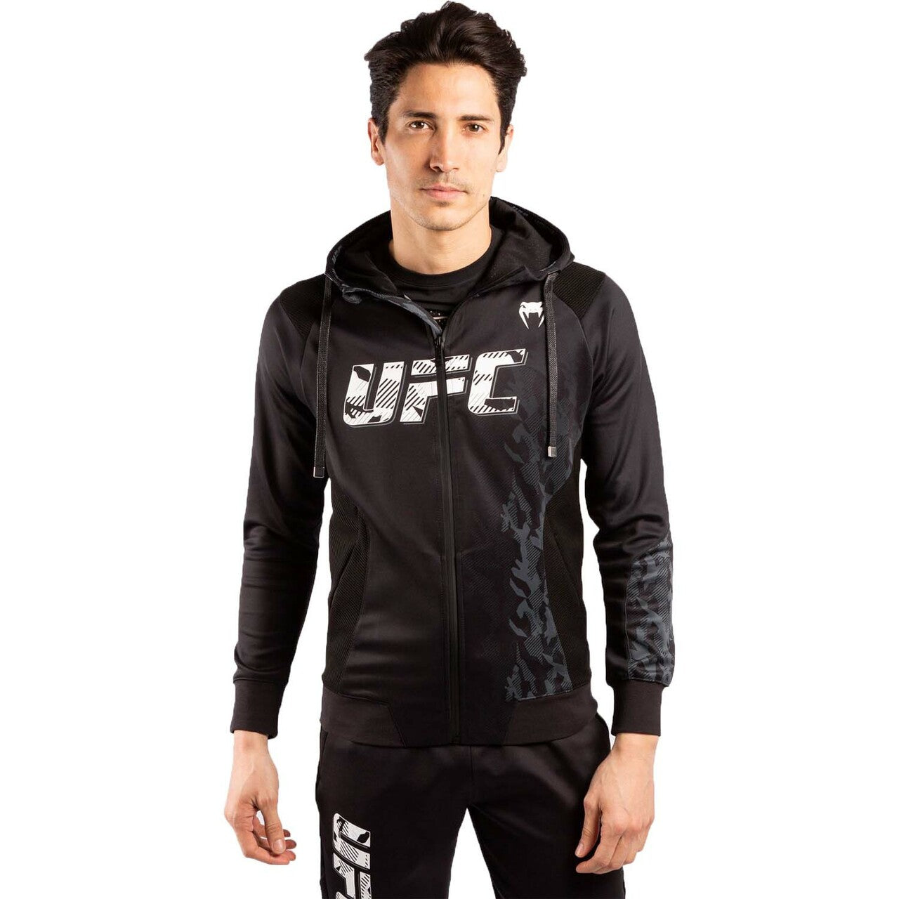 Venum x UFC Authentic Fight Week Polyester Hoodie - Black