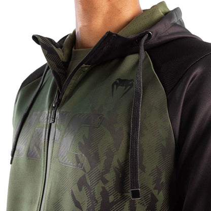Venum x UFC Authentic Fight Week Polyester Hoodie - Black/Khaki