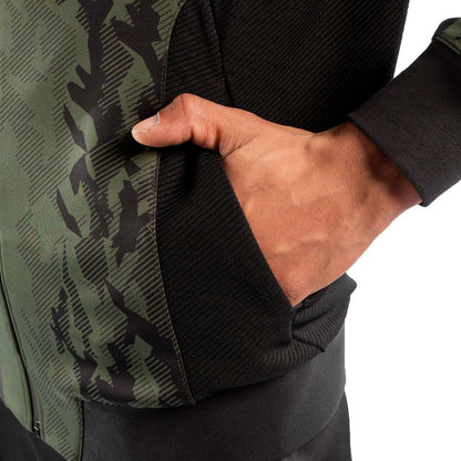 Venum x UFC Authentic Fight Week Polyester Hoodie - Black/Khaki