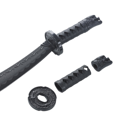 Black Polypropylene Curved Sword - W215