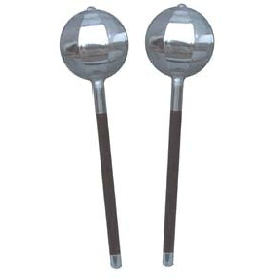 Wushu Silver Melon Hammers   - PAIR