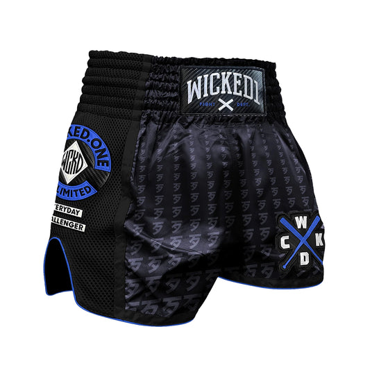 Wicked1 Infinite Muay Thai Shorts - Blue