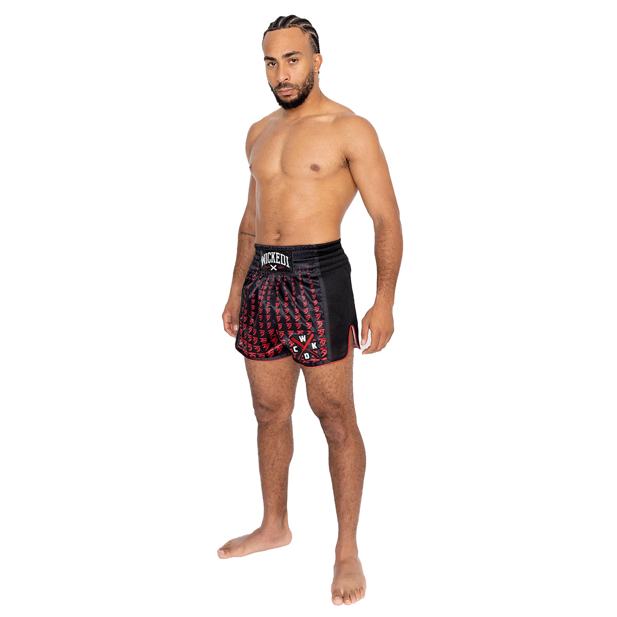 Wicked1 Infinite Muay Thai Shorts - Red