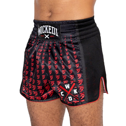 Wicked1 Infinite Muay Thai Shorts - Red