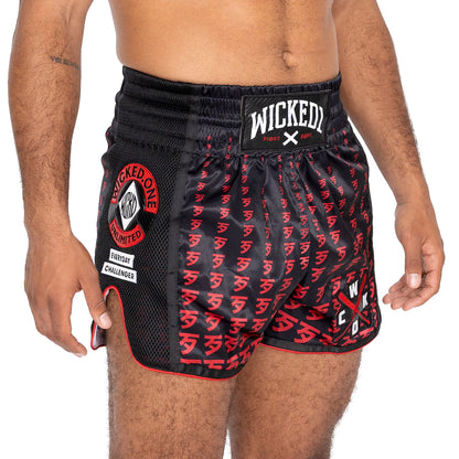 Wicked1 Infinite Muay Thai Shorts - Red