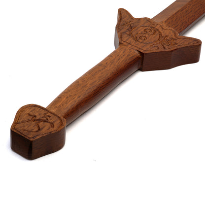 Wooden Tai Chi Sword Three Piece Yin Yang - 36"