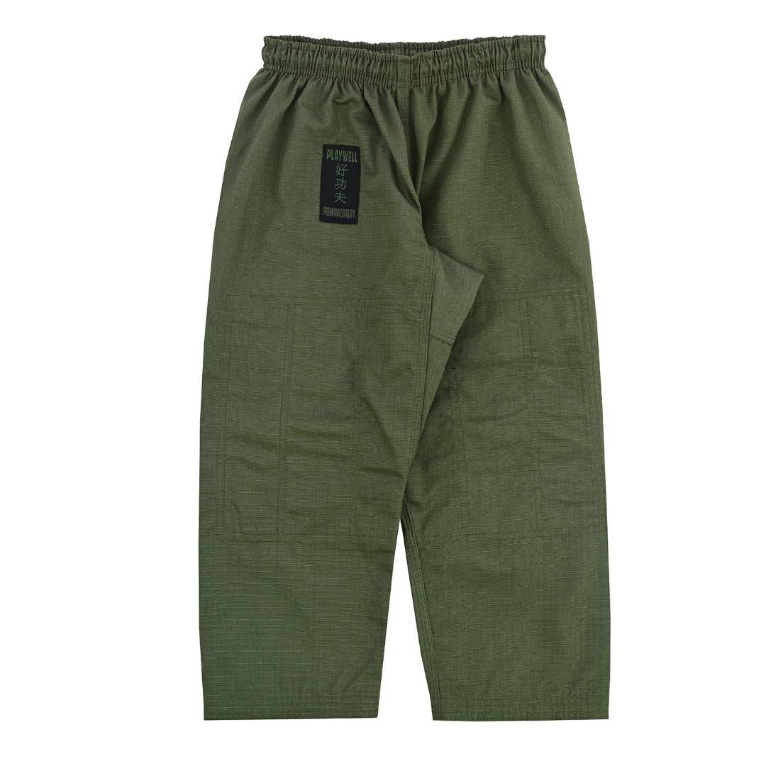 زي جيو جيتسو للأطفال من بي إم إيه إيليت بيرل ويف - أخضر عسكري