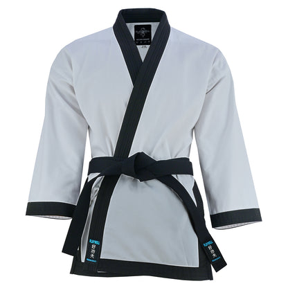Tang Soo Do Adults Medium Weight 10oz Black Trim Uniform