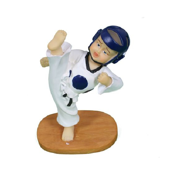 Taekwondo High Kick Figure - Blue