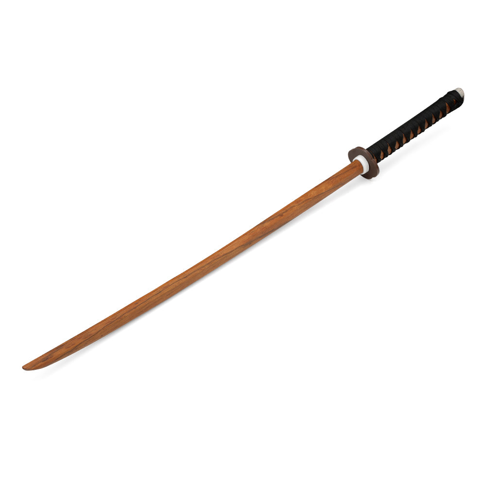 Wooden Red Beech Bokken With Roped Handle