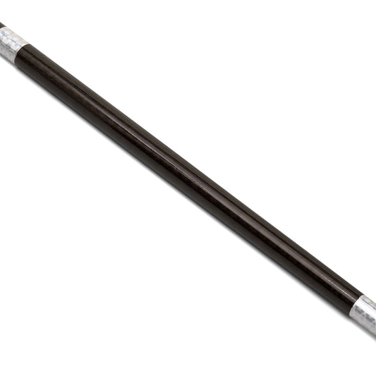 Chrome Competition Silver/Black Lotus Wood Bo Staff - 60 Inches