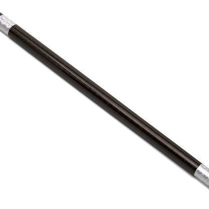 Chrome Competition Silver/Black Lotus Wood Bo Staff - 60 Inches