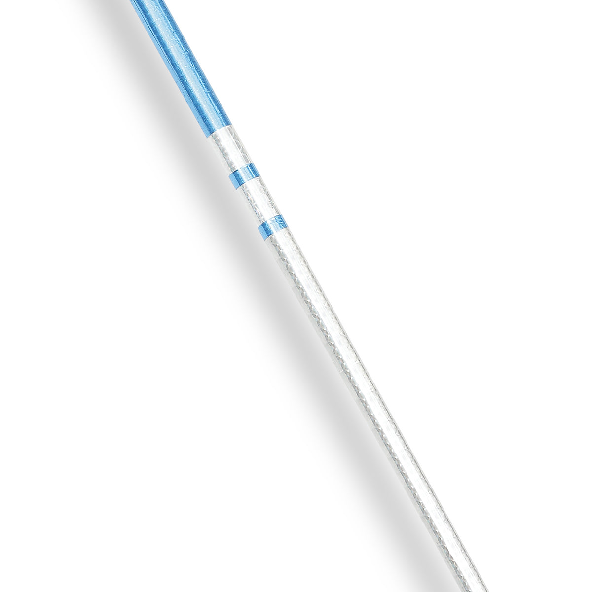 Chrome Competition Silver/Blue Lotus Wood Jo Staff - 50 Inches